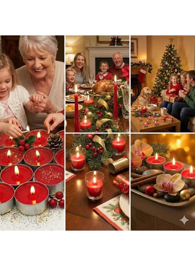 شموع صغيرة تعمل بالطاقة، مدة احتراقها 3 ساعات على الأقل (100 قطعة) - Image 3